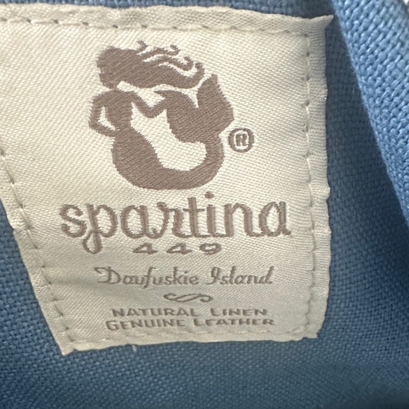 Spartina 449 Tan and Navy Crossbody Bag - Picture 7 of 9